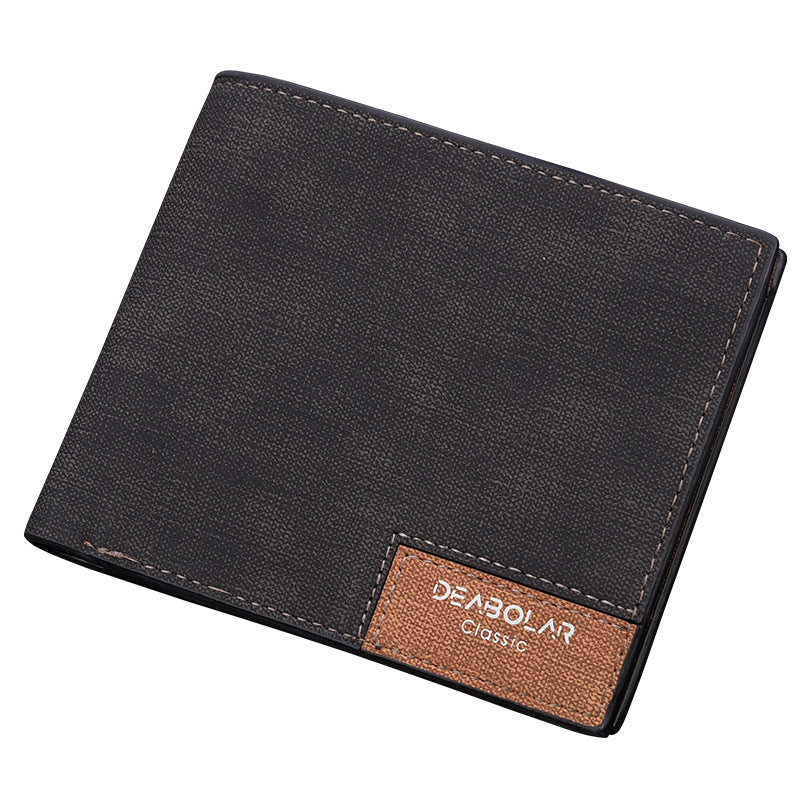 Men's short wallet day Korean version of the ancient youth wallet leather - Minihomy