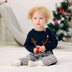 Boys and girls knitted cartoon deer romper Christmas sweater - Minihomy