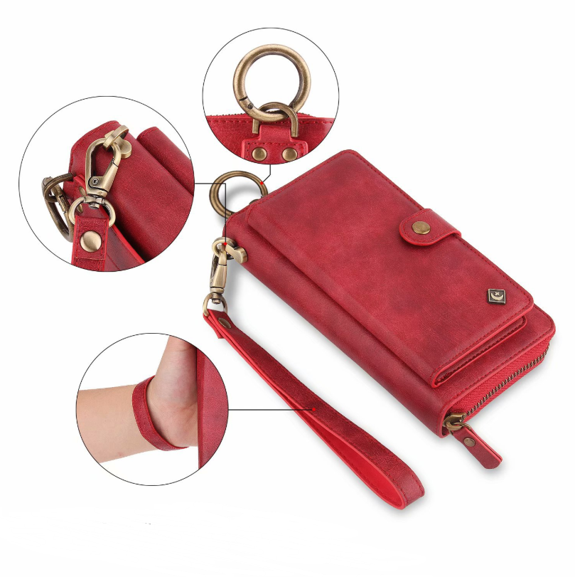 Multi-function Mobile Phone Case Phone Shell Zipper Wallet Set Car Function Phone Case - Minihomy