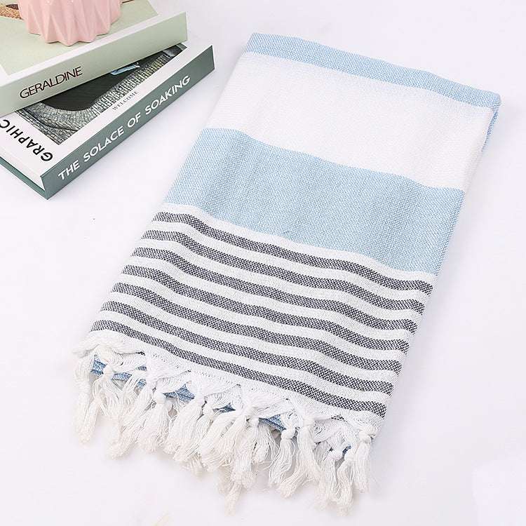 Cotton striped beach towel - Minihomy