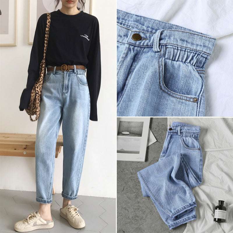 Jeans Women Loose Jean Pants Retro - Minihomy