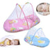 Portable Foldable Baby Kids Infant Bed Dot Zipper Mosquito Net Tent Sleeping Cushion - Minihomy