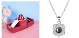 Valentine's Day Gifts Metal Rose Jewelry Gift Box Necklace For Wedding