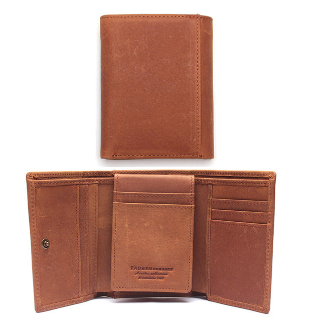 Men's ultra-thin leather wallet - Minihomy