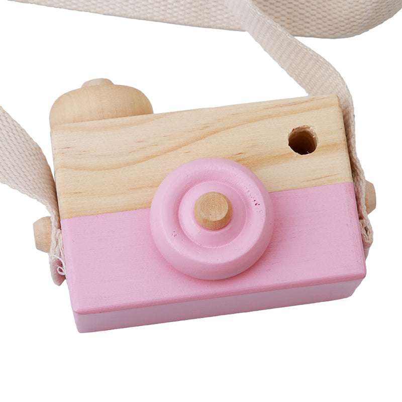 Cute Wooden Camera Toys Baby Kid Hanging Photography Prop Decoration Educational Outdoor Activity Toy Children's Day Happy Gift - Minihomy