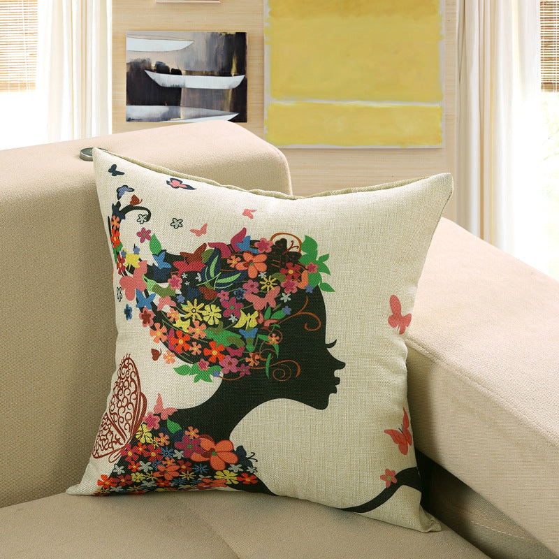 Printed Sofa Cushion Cover - Home Decoration