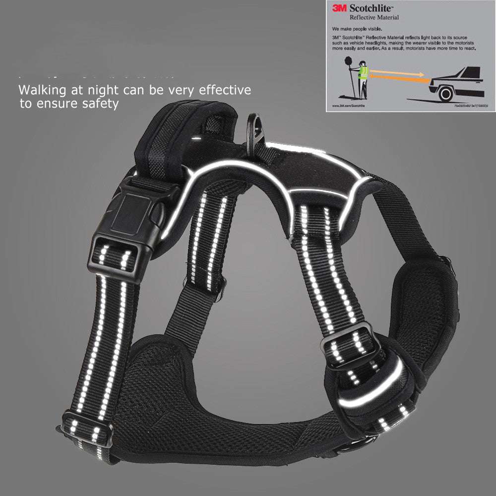 Dog Harness No Pull Breathable Reflective Pet Harness Vest - Minihomy