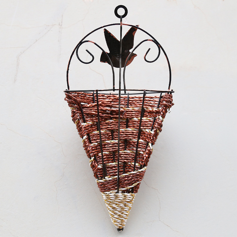 Artificial Flower Rattan Flower Basket Decoration Artificial Flower Straw Rattan - Minihomy