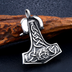 Punk Sheep Head Viking Retro Stainless Steel Pendant Mens Pendant