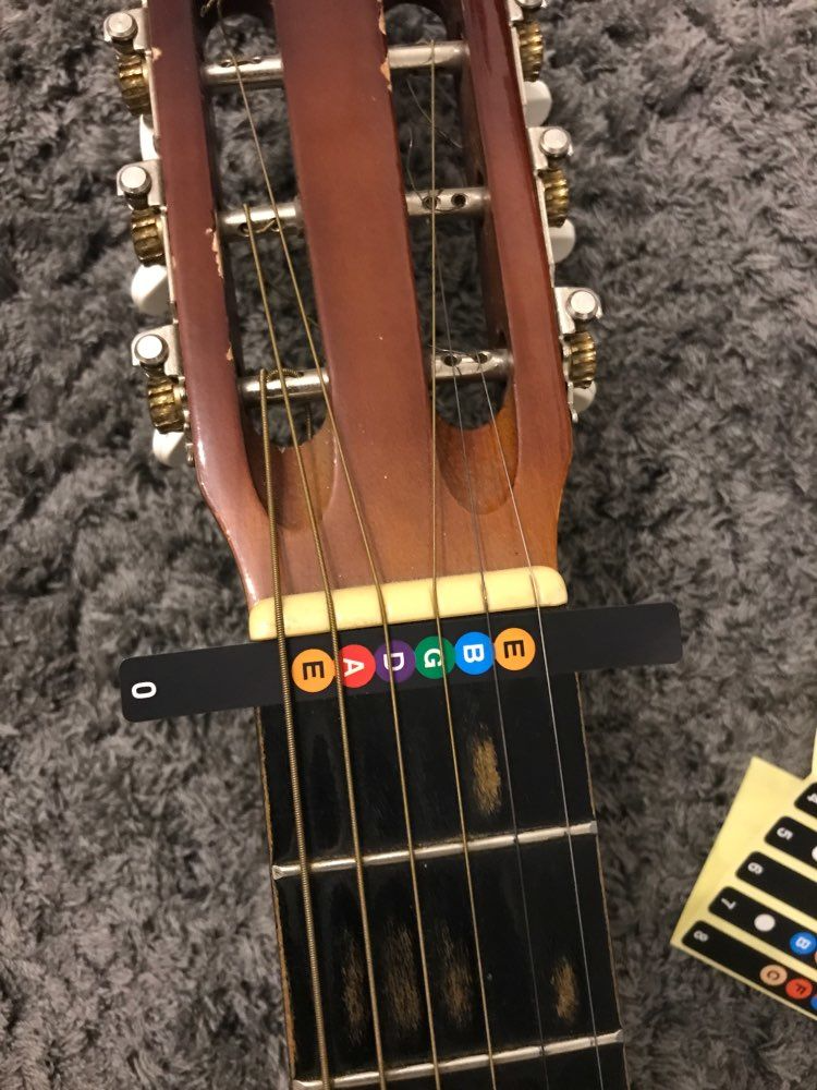 Guitar Fretboard Sticker Notes Map Labels Sticker Fingerboard Fret Decals for 6 String Acoustic-Electric Guitar - Minihomy