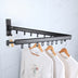 Folding Clothes Hanger Wall Mount Retractable Cloth Drying Rack Indoor & Outdoor Space Saving Aluminum Home Laundry Clothesline - Minihomy