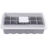 18-grid Transparent Non-flavor Ice-making Hole Cover Water-filled Silicone Ice Tray - Minihomy