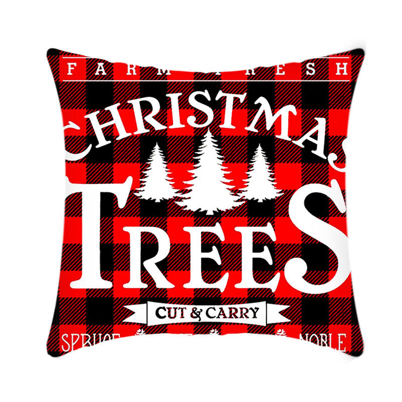 Merry Christmas Cushion Cover Sofa Pillow Cover Home Decor Pillowcase Christmas Decoration - Minihomy