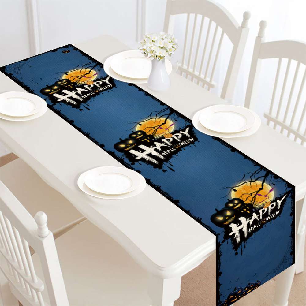 Halloween Table Runner Table Decoration Tablecloth - Minihomy