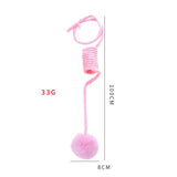 Cat Toy Self-Hi Sucker Spring Rabbit Hair Ball Interactive Play Pet Supplies Interactive Toys - Minihomy