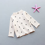 Love long-sleeved T-shirt children's bottoming shirt - Minihomy