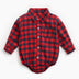 Infant Clothing Autumn and Winter Plaid Baby Boy Romper - Minihomy