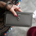 Women's long simple multifunctional hand clasp zipper zipper multi Card Wallet students