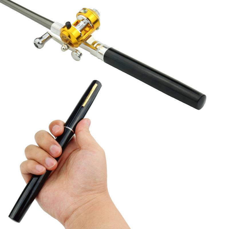 1 meters foreign trade Mini fishing rod, cross border Amazon WISH portable pen fishing rod Fishing Rod A - Minihomy