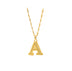 26 letters gold-plated pendant necklace - Minihomy