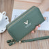 Double Wallet Double Zip Clutch Wallet - Minihomy