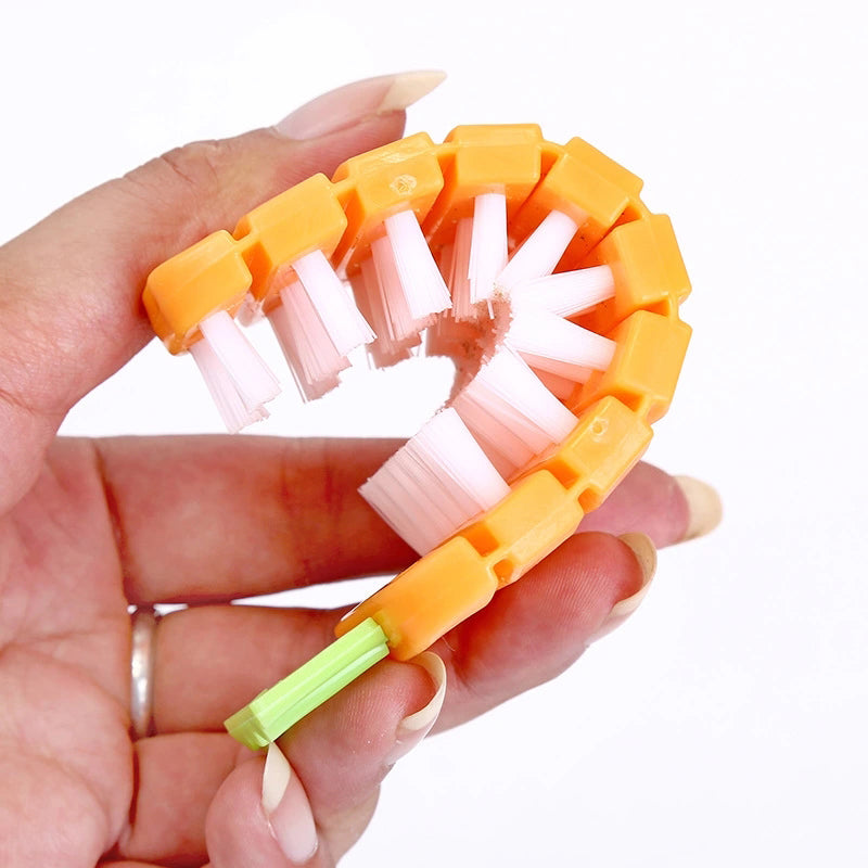 Multifunction Vegetable Fruit Cleaning Brush Flexible Potato Carrot Cucumber Cleaning Brush - Minihomy