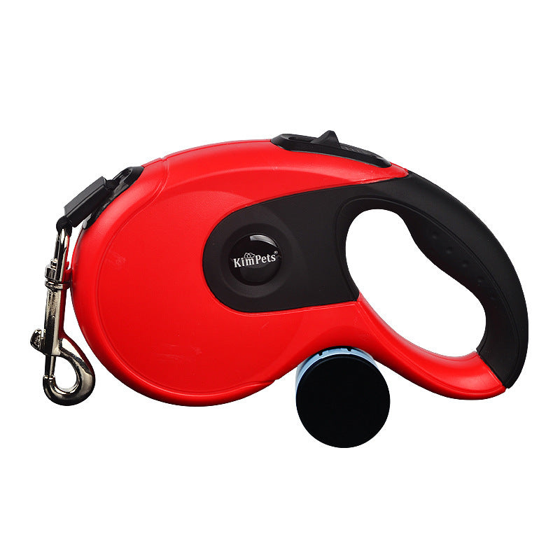 Dog Automatic Leashes Retractable One Button Break  Lock Soft Hand Grip - Minihomy