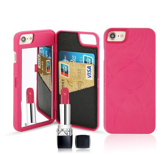 Phone Case with Mirror and Card Slot - Minihomy