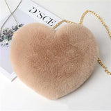 Love Bags For Women Plush Chain Shoulder Bags - Minihomy