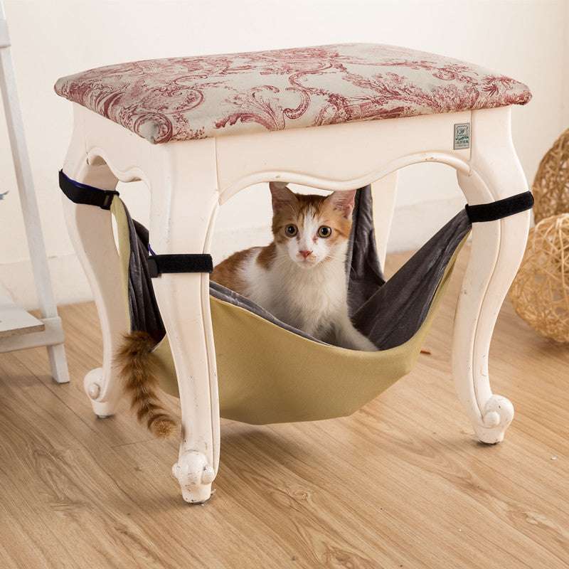 Cat Hammock Cat Bed Lounger Sofa Cushion - Detachable Hanging Chair - Minihomy