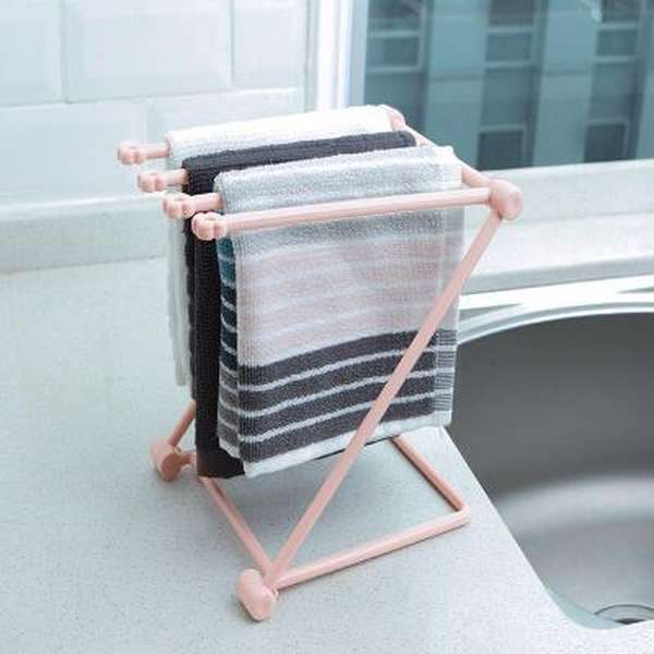 Foldable Dishcloth Shelf Kitchen Accessories Gadget Organizer - Minihomy