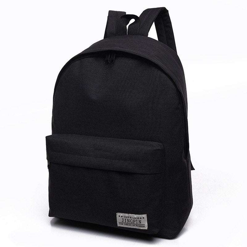 Canvas Men women Backpack College Students High Middle School Bags - Minihomy