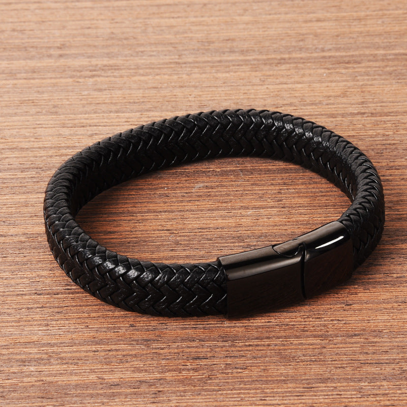 Classic Men Leather Bracelets - Minihomy