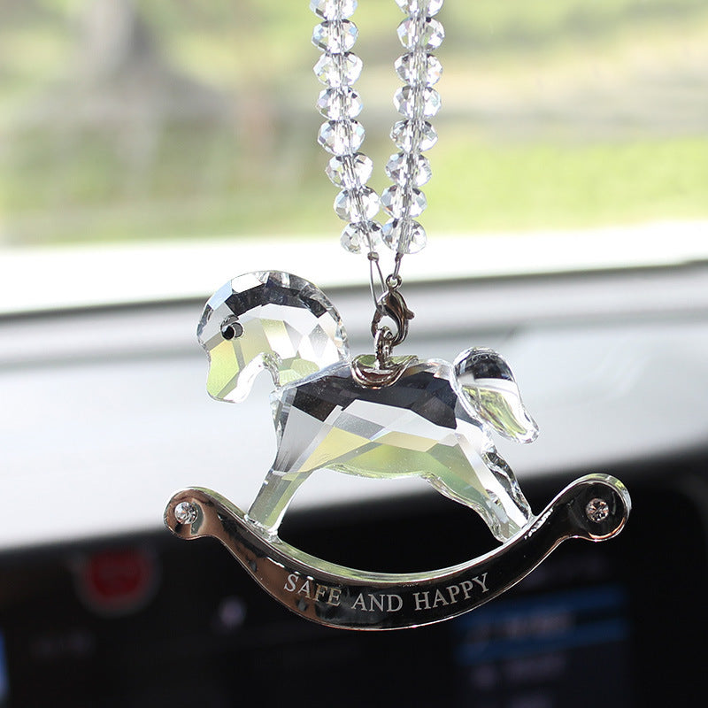 Creative Car Pendant Crystal Trojan Jewelry - Minihomy