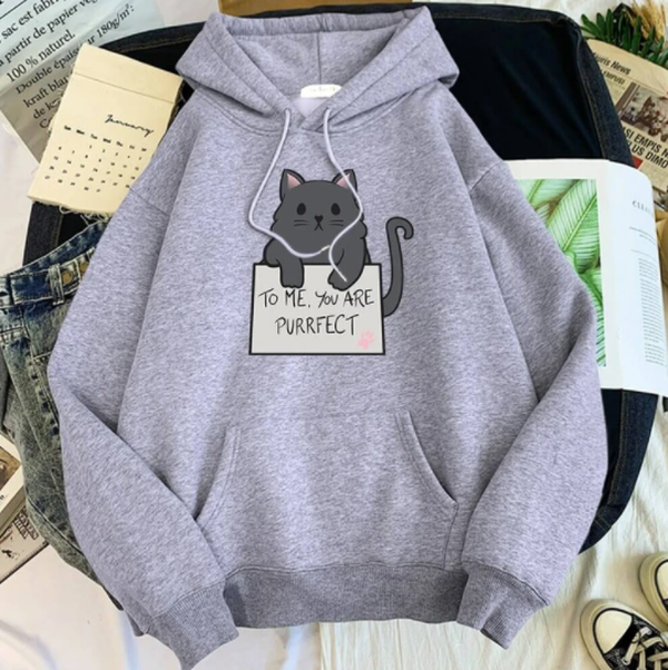 Girls Blank Solid Color Hoodie Sweater - Minihomy