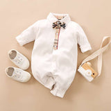 Gentleman's Baby Clothes Long-sleeved One-piece - Minihomy