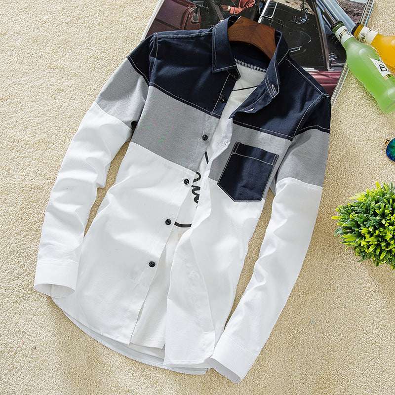 Men's slim shirt casual summer all-match Shirt - Minihomy