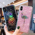 Glitter Laser Case For iPhone 7 8 Plus Flamingo Pineapple Phone Cases For iPhone X 7 6 6S Plus Hard PC Back Cover - Minihomy