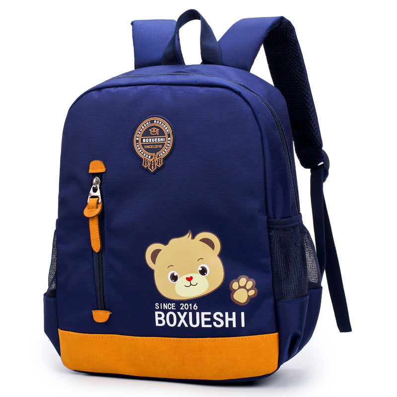 A cartoon bear nursery school schoolbag and baby travel back - Minihomy