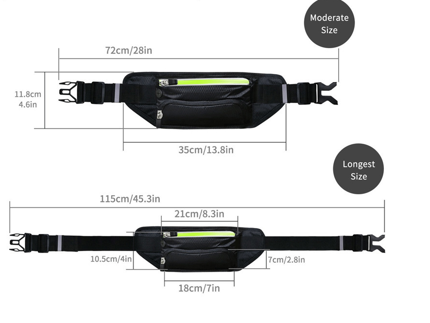 Multifunctional Running Waist Bag Sports Belt - Minihomy