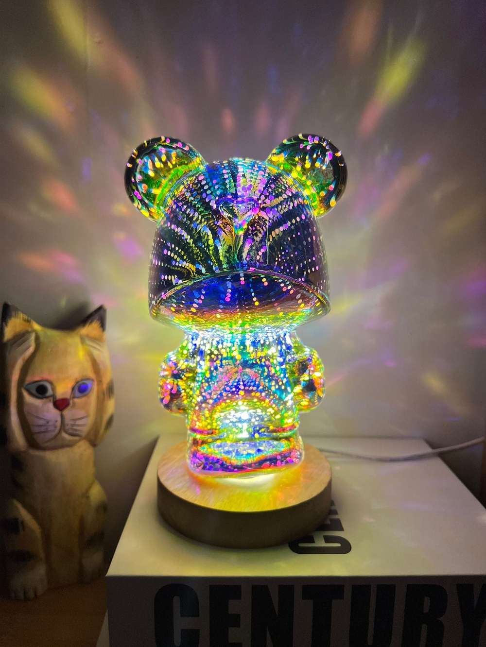 3D Firework Bear Light Luminous Bear Atmosphere Table Lamp - Minihomy