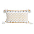 Cut Flower Knitted Geometric Tassel Plush Pillow - Minihomy