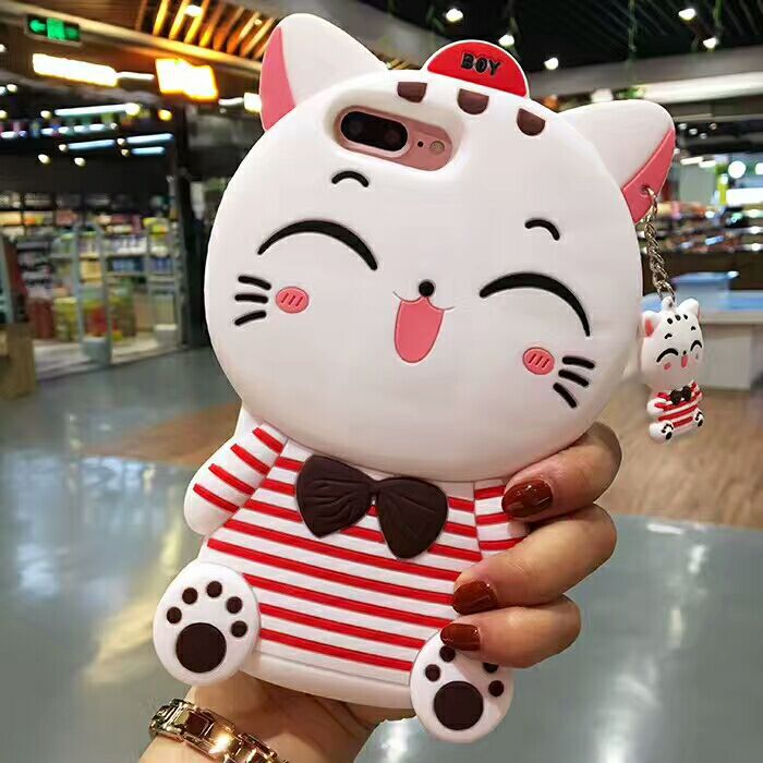 Lucky Cat Soft Silicone Phone Case Cover - Minihomy