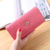 Korean Style PU Leather 3-Fold Money Folder with Cross Pattern and Multiple Card Slots - Minihomy