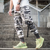 Multi-pocket tooling trousers loose camouflage casual Men's pants - Minihomy