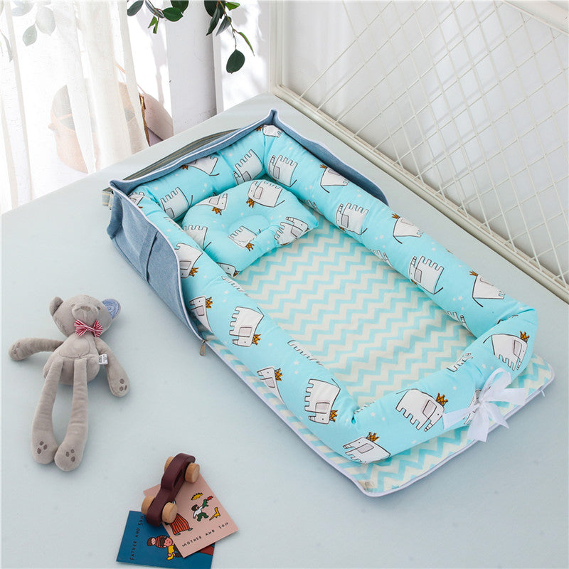 Cotton Portable Baby Crib Newborn Foldable - Minihomy