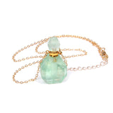 Perfume bottle crystal pendant necklace - Minihomy