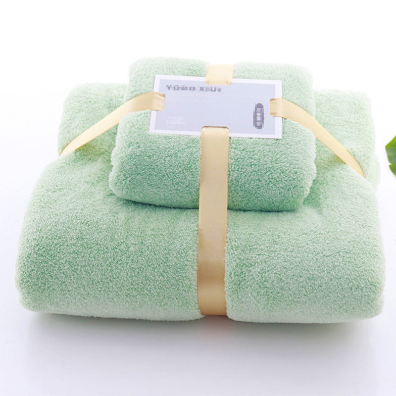 Coral fleece bath towel set - Minihomy