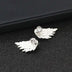 Angel Wings Women Earrings Inlaid Crystal Ear Jewelry Earring Party Gothic Feather Earrings Fashion Bijoux Gold Color - Minihomy