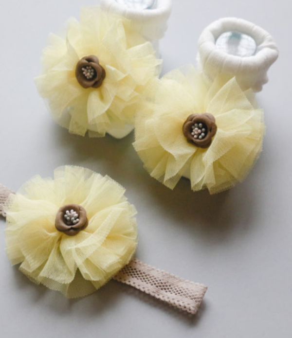 Baby Headband Socks Set Accessories - Minihomy